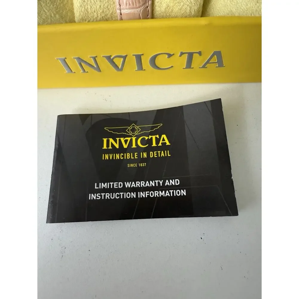 Invicta Pro Diver 17093 Women’s Watch- Stainless Steel Case- Pink Leather Strap - Picture 5 of 9